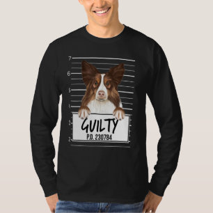 Camiseta Perro Culpable Mugshot Collie