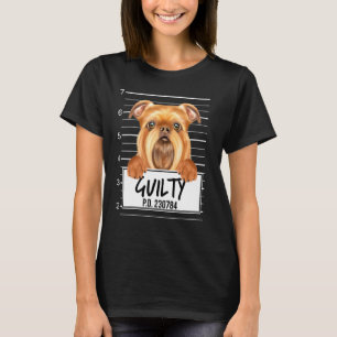 Camiseta Perro Culpable Mugshot de Griffon de Bruselas