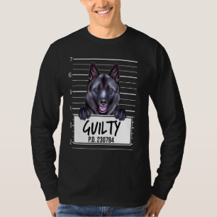 Camiseta Perro Culpable Mugshot Elkhound Noruego
