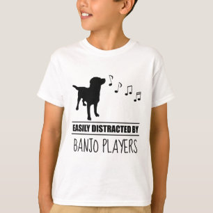 Camiseta Perro curioso distrado fácilmente por jugadores de
