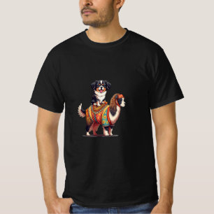 Camiseta Perro cutáneo de Berna en Llama