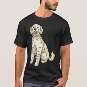 Camiseta Perro Cute de Labradoodle Amarillo