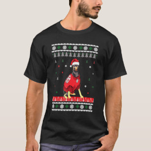Camiseta Perro Cute Doberman Pinscher Santa Hat Navidad Per