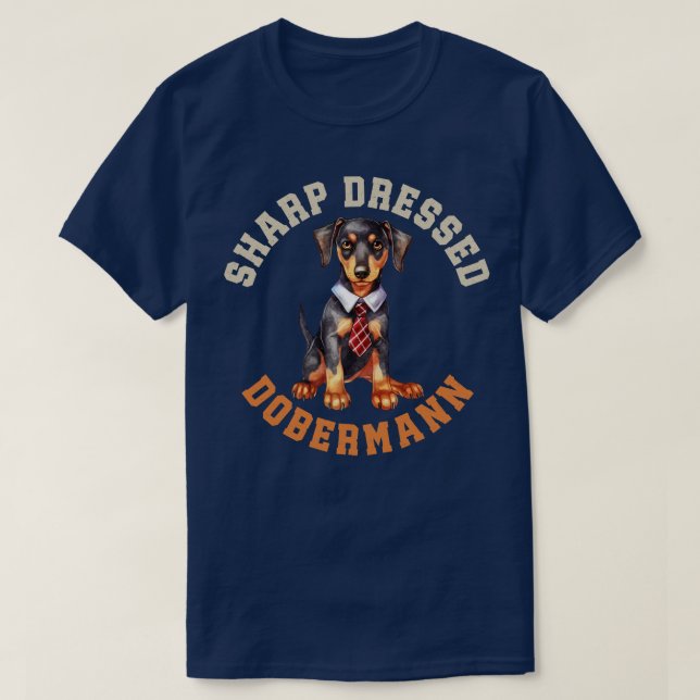 Camiseta Perro Cute Dobermann (Diseño del anverso)