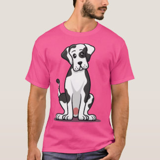 Camiseta Perro Cute Great Dane