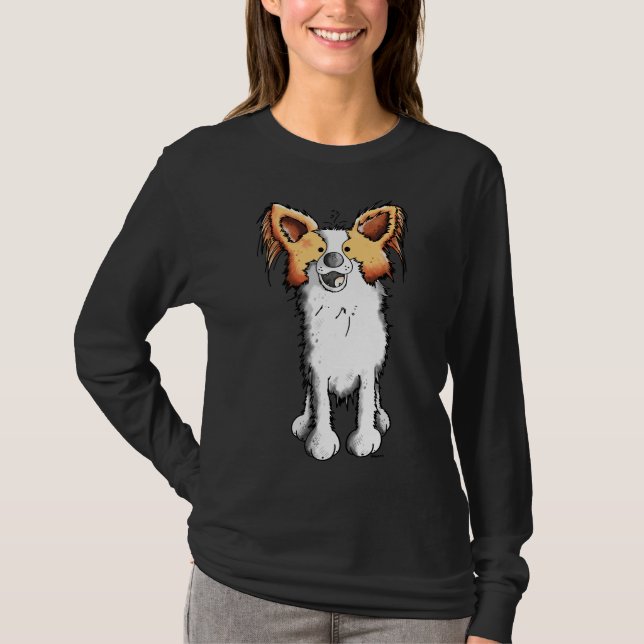 Camiseta Perro Cute Papillon 5 (Anverso)