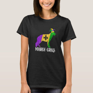 Camiseta Perro Cute Pastor Alemán Fiesta de Mardi Gras Bufó