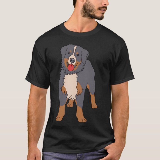 Camiseta Perro Cute Perro Amante Perro Bernés Para Dueños D (Anverso)