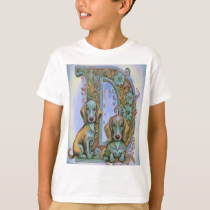 Camiseta Perro D, Alfabet