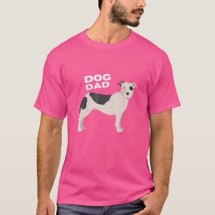 Camiseta Perro D Pit Bull Terrier Americano Negro Y Blanco 