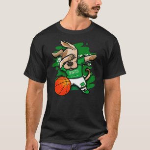 Camiseta Perro Dabbing Arabia Saudita Hinchas de baloncesto