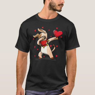 Camiseta Perro Dabbing Lleva Máscara Facial Baile Dab Diver