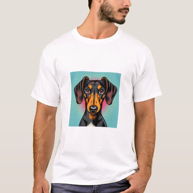 Camiseta perro Dachshund  (Anverso)