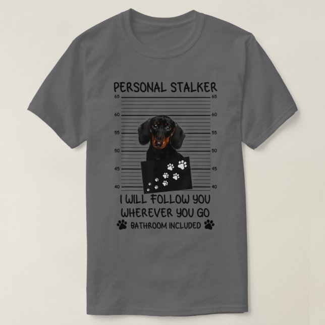 Camiseta Perro Dachshund de Stalker personal1 (Diseño del anverso)