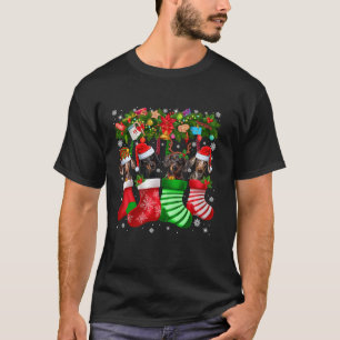 Camiseta Perro Dachshund Divertido En Navidades Sócrata Nav