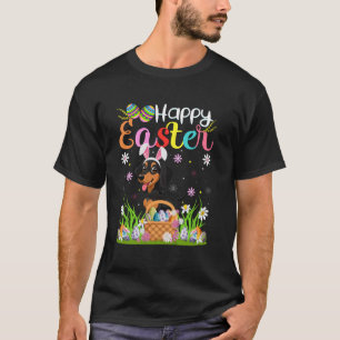 Camiseta Perro Dachshund Feliz Caza de Huevos de Pascua Ore