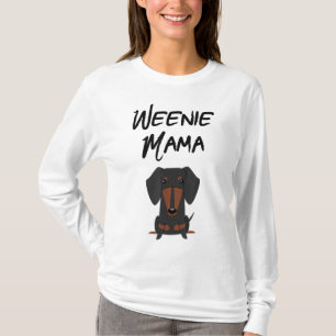Camiseta Perro Dachshund Mom Weiner Mujeres