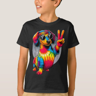 Camiseta Perro Dachshund Salchicha Tinte de Paz