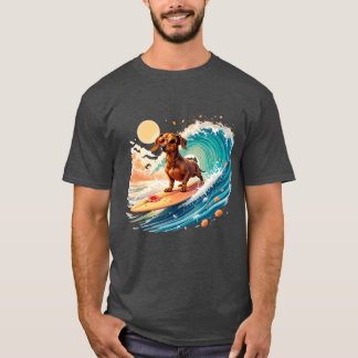 Camiseta Perro Dachshund Vibraciones de Verano