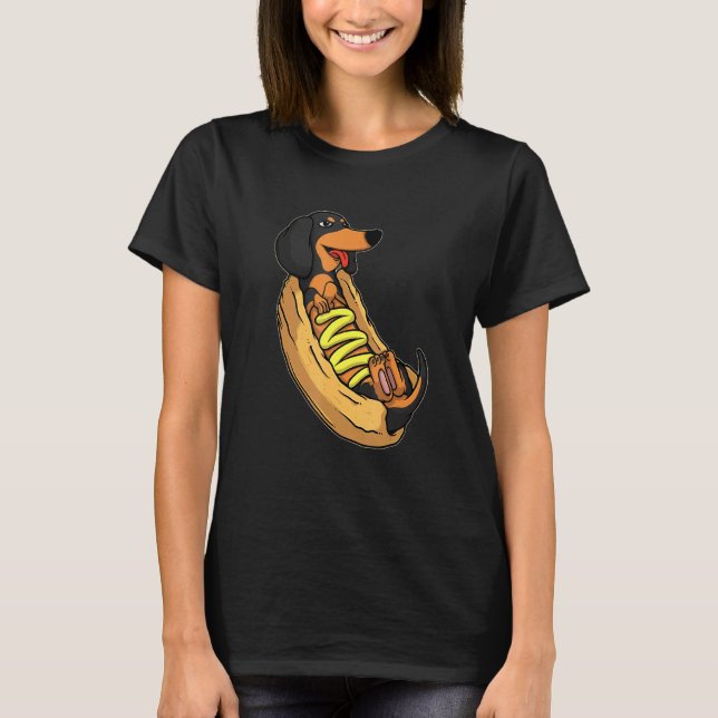 Camiseta Perro Dachshund Weenie Sausage (Anverso)