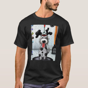 Camiseta Perro dálmata con adorno cómico