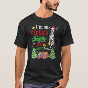Camiseta Perro dálmata en la lista traviesa de Navidad de S