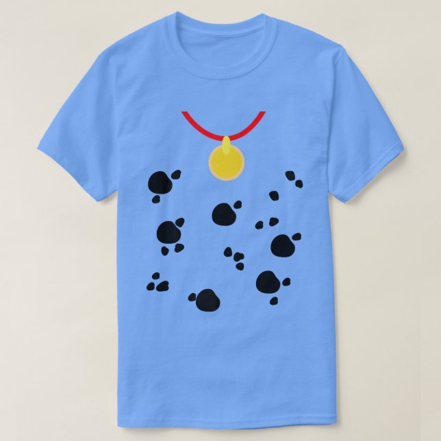 Camiseta Perro dálmata gracioso Halloween disfrazar a niños (Diseño del anverso)