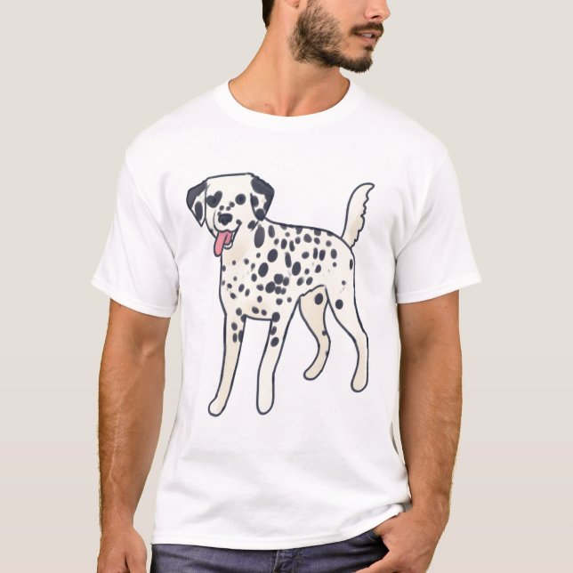 Camiseta Perro dálmata mágico (Anverso)