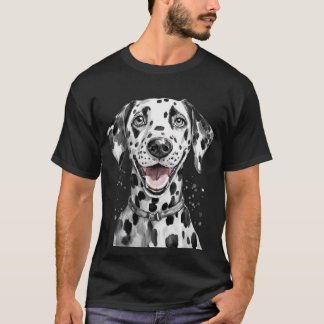 Camiseta Perro Dalmatian Happy Face
