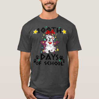 Camiseta Perro Dalmatiano 100 Días De Escuela Té De Perro D
