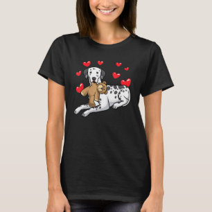 Camiseta Perro Dalmatiano Con Animal Lleno Y Carrera