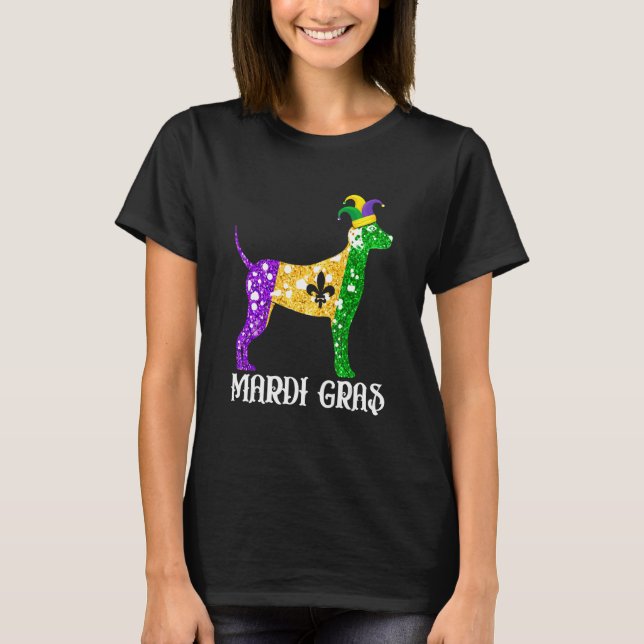 Camiseta Perro Dalmatiano Cute Lover Mardi Gras Fiesta Jest (Anverso)