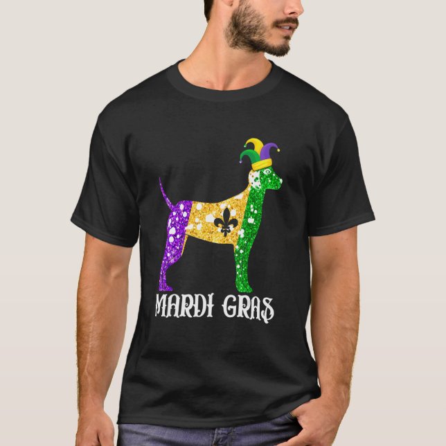 Camiseta Perro Dalmatiano Cute Lover Mardi Gras Fiesta Jest (Anverso)