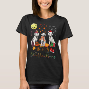 Camiseta Perro Dalmatiano Feliz Hallothanksmas