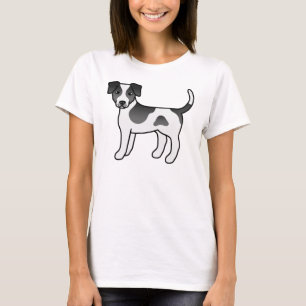 Camiseta Perro Danés-Sueco de Granja Negro y Blanco Lindo
