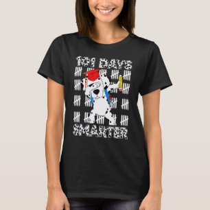 Camiseta Perro de 101 días de escuela Maestro más inteligen
