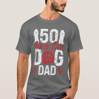 Camiseta Perro de 50 años papá cumpleaños número 50 para am