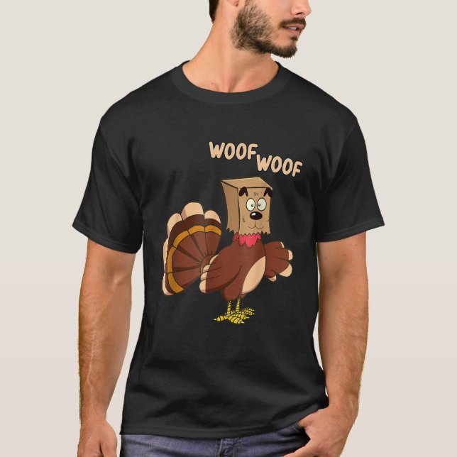 Camiseta Perro de Acción de Gracias Perro Gracioso Perro Fa (Anverso)