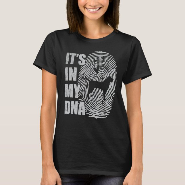 Camiseta Perro de ADN de Labrador negro mamá papá perro (Anverso)