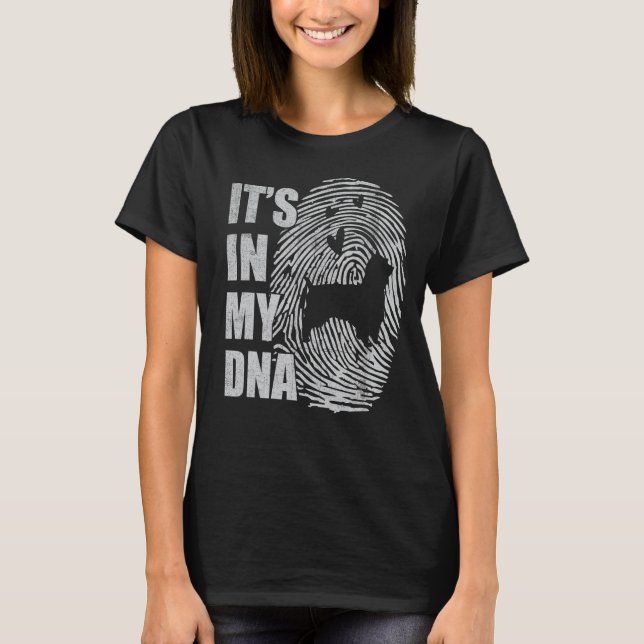 Camiseta Perro de ADN de Silky Terrier (Anverso)