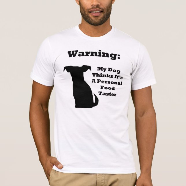 Camiseta Perro de advertencia (Anverso)