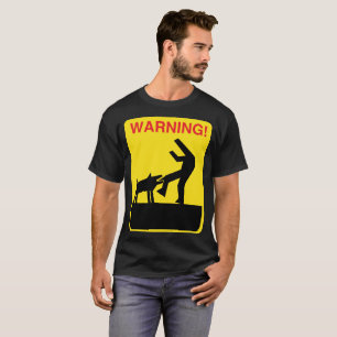 Camiseta perro de advertencia