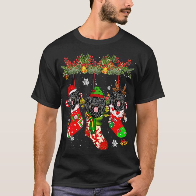 Camiseta Perro de agua portiana en calcetines Navidades San (Anverso)