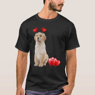 Camiseta Perro de Agua Retriever Tan Dulce Corazones Globo