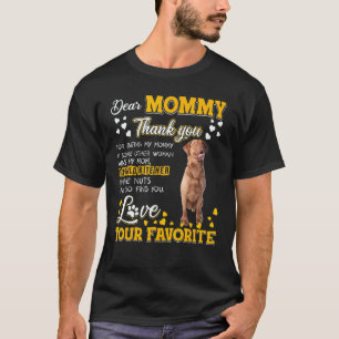 Camiseta Perro de aguas de Chesapeake Querida Mamá Gracias 