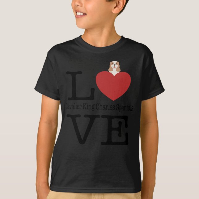 Camiseta Perro de aguas de rey arrogante lindo Charles del (Anverso)