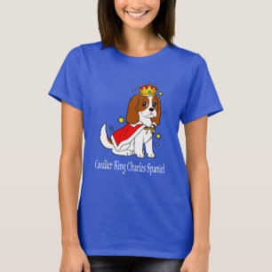 Camiseta Perro de aguas de rey Charles arrogante con la