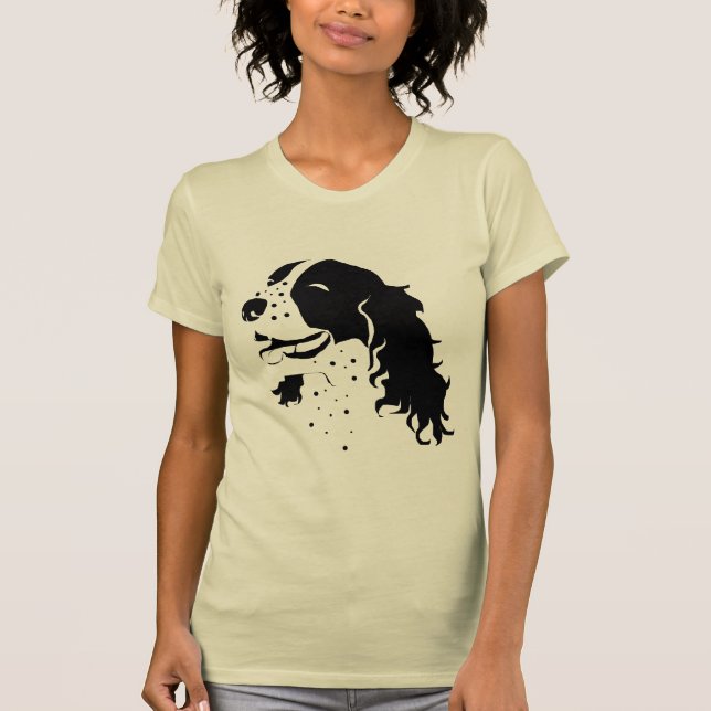 Camiseta Perro de aguas de saltador de risa (Anverso)