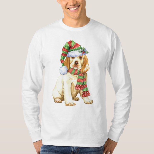 Camiseta Perro de aguas feliz de Howliday Clumber (Anverso)