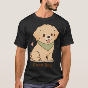 Camiseta Perro de aguas Retriever Buen Chico Cachorro Kawai